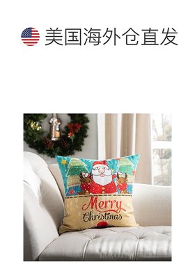 自营 safaviehLux 枕头 - 蓝色/红色 美国奥莱直发