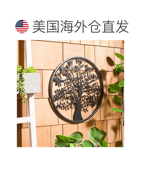 自营safavieh20 英寸生命之树壁画 - 黑色 美国奥莱直发