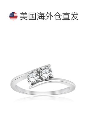 自营 pompeii3pompeii 31/2 ct Two Stone Diamond Forever Us En