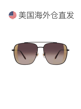 自营Just Cavalli Brown Gradient Mirror Gold Navigator Ladies