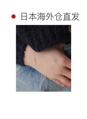 1h可退 日本直邮Lilas 女装 K10黄金十字钻石手链 简约设计可叠戴