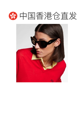 香港直邮LOEWE 罗意威 女士 标志方框太阳眼镜 black黑色 舒适时