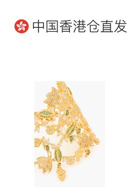 1h可退 香港直邮潮奢 ZIMMERMANN 女士 镀金水晶手链 5539S24GOLD