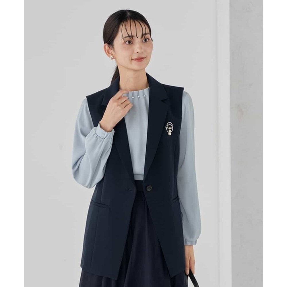 1h可退 日本直邮a.v.v 女装 双排扣修身显瘦背心 舒适弹力易打理,淘宝优惠券,粉丝福利购,淘宝优惠卷