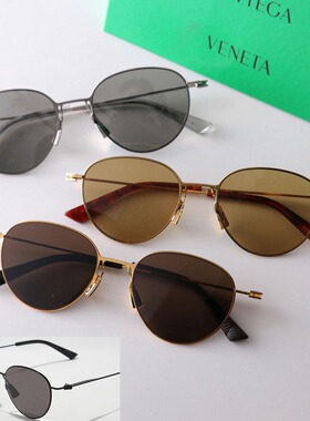 日本直邮BOTTEGA VENETA 女士 BV1268S 波士顿款太阳镜细金属镜框