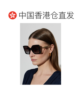 香港直邮VERSACE 女士太阳镜 0VE4502U0GB187 SS2026 黑色 Sungla