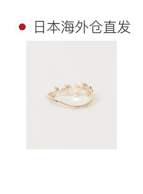 日本直邮agete  女士K10钻石戒指 欧洲甜香草本设计 美化手指线条