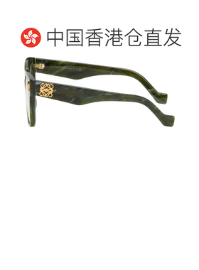 1h可退 香港直邮LOEWE 罗意威 男士 绿色 Anagram 眼镜 LW50069I5