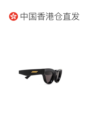 香港直邮Bottega Veneta 葆蝶家 女士 黑色 Sharp Cat-Eye 太阳镜