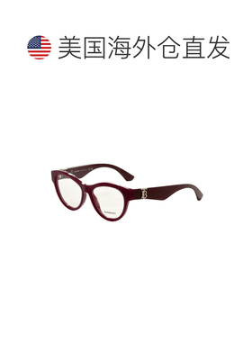 自营Burberry Women's 51 mm Red Opticals - bordeaux 美国奥莱