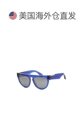自营 Burberry女式BE4409 59mm太阳镜-蓝色 美国奥莱直发博柏利