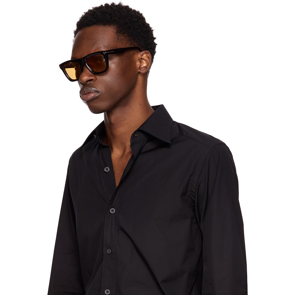 1h可退 香港直邮潮奢 Tom Ford 汤姆 福特 男士 棕色 Lelio 太阳 - 图2