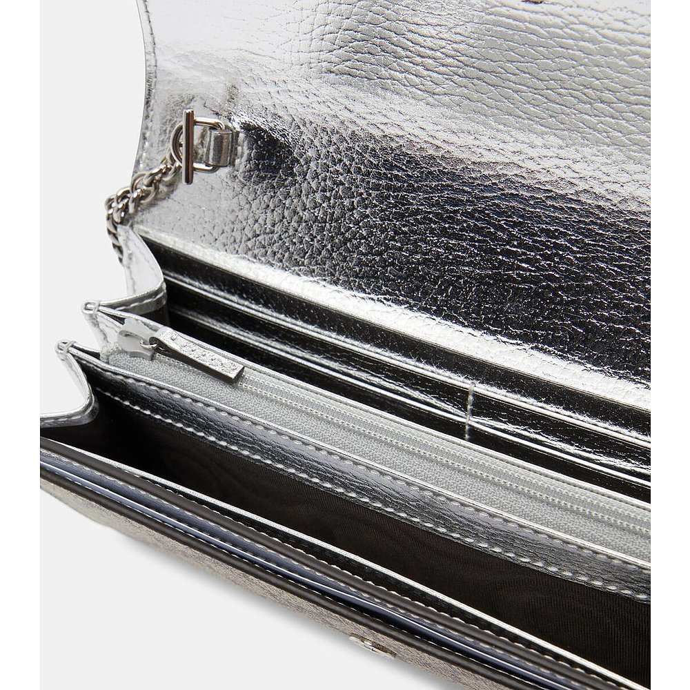 潮奢 Gucci 女士GG Marmont leather wallet on chain 单肩包 - 图1