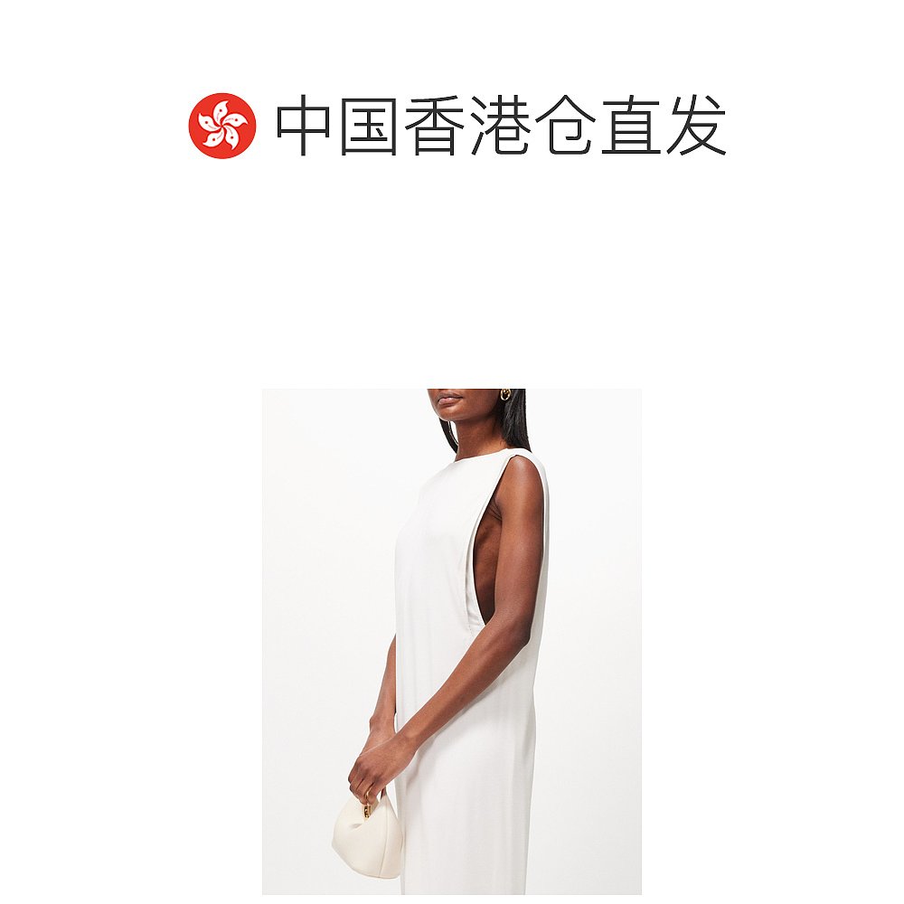 香港直邮潮奢 Jacquemus 女士 Capa 露背铜氨纤维混纺睡裙 - 图1