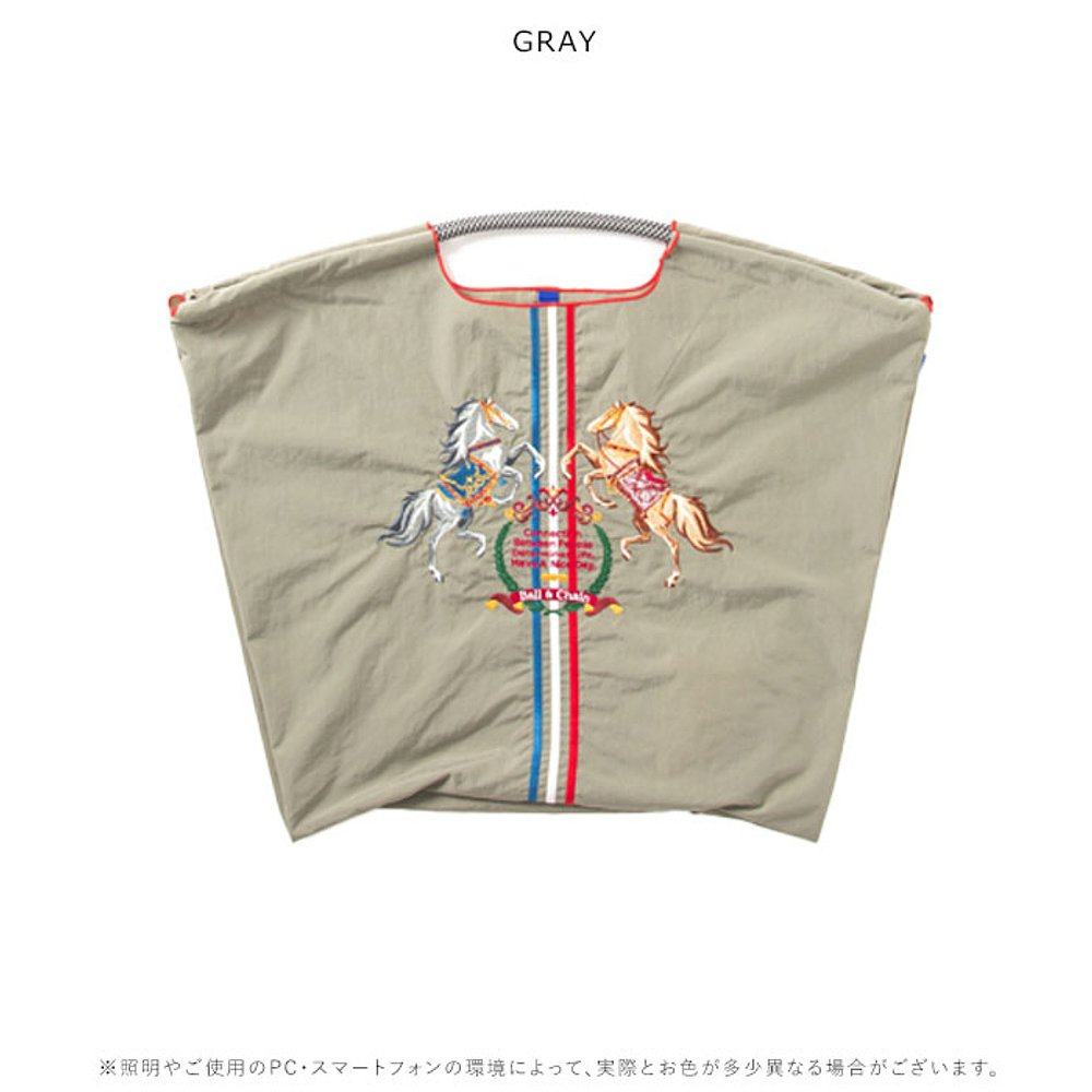 日本直邮ball&chain 环保袋购物袋手提袋大容量轻便刺绣L码,淘宝优惠券,粉丝福利购,淘宝优惠卷