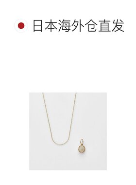 日本直邮日潮 agete 阿卡朵K10 K5贝壳拉长石钻石项链吊坠