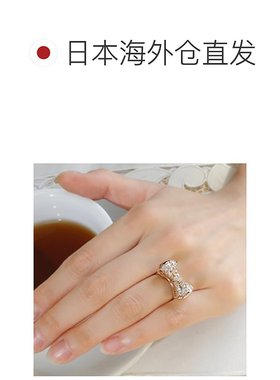 日本直邮(ber-ed-0136) 戒指 丝带图案 钻石戒指 1 克拉 K18 黄金