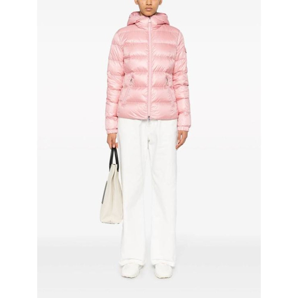 MONCLER24SS羽绒服女J10931A00064595ZZPink - 图0