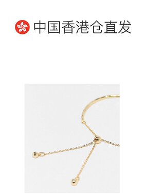 1h可退 香港直邮潮奢 ASOS 女士 设计简约套索色调手镯(两件套)()