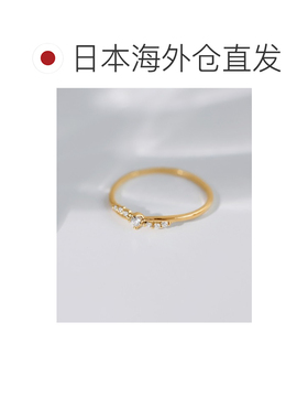 日本直邮ANE MONE 女士 纤细闪耀水钻戒指 DG340055R