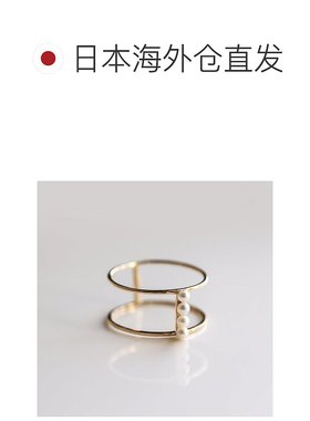 1h可退 日本直邮cui-cui K10YG黄金材质 淡水珍珠戒指 755961配饰