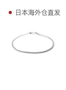 日本直邮Tom Wood 古巴链手链（M 7.7 英寸货号 100255）- 银色 -