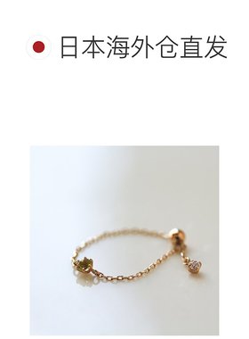1h可退 日本直邮cui-cui天然佩利多特石戒指K10YG755624cuicui