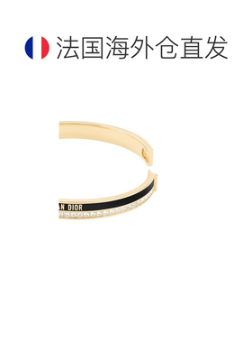 自营欧洲直邮Dior迪奥 女士黑色黄铜手镯配饰