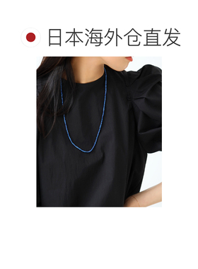 日本直邮Lilas 女士 靛蓝淡水珍珠项链 K10黄金链长60cm 26110202