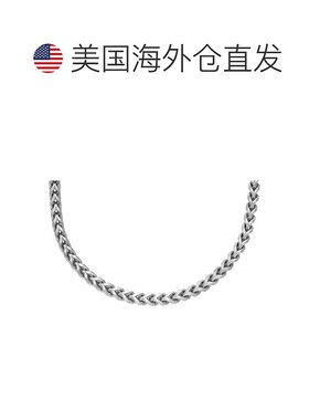 1h可退 【美国直邮】Fossil|Fossil 男士银色链条项链
