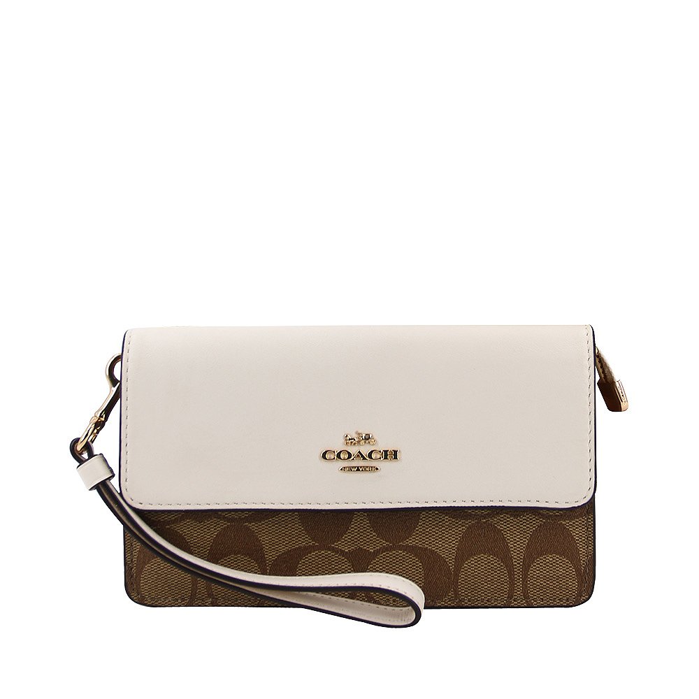 天猫国际海外仓直购美国直邮COACH蔻驰女士中长款手拎钱包手拿包手拎带可拆782290