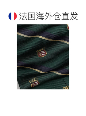自营欧洲直邮Ralph Lauren拉夫劳伦 男士绿色复古条纹俱乐部领带