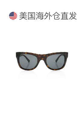 自营Valentino Studded Square Sunglasses - black, brown 美国
