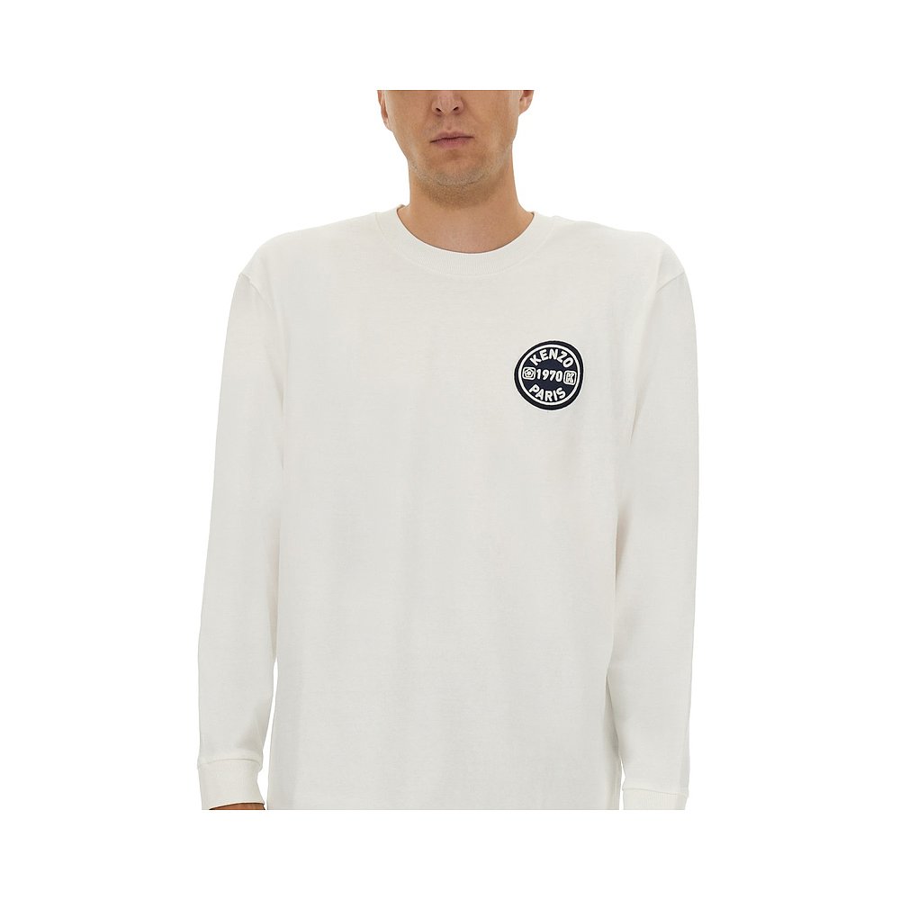 1h可退 KENZO 男士T恤 FF65TL3504SI02 AW2025 白色 - 图0