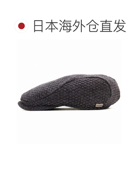 日本直邮Stetson 限定款 男士针织鸭舌帽 ivy cap hunting 炭灰色