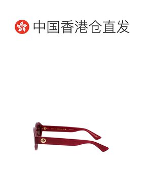 香港直邮GUCCI 女士太阳镜 GG1579S004 CO 黑色 椭圆全框太阳镜