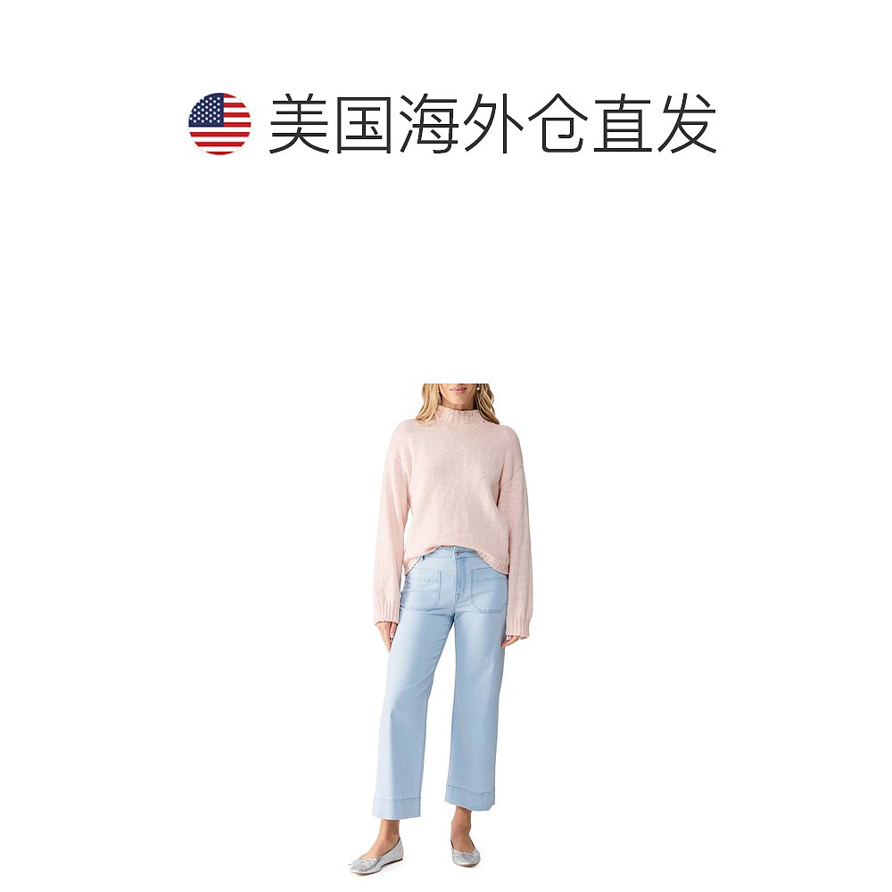 自营sanctuaryMarine Crop Straight Leg Jeans In Ultra Pale - - 图1