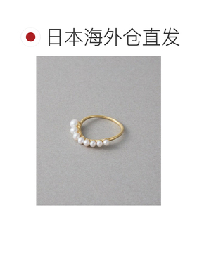 1h可退 日本直邮ete 女士 18K黄金淡水珍珠戒指 220751