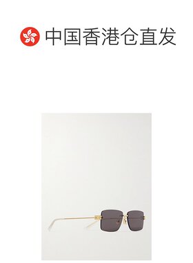 1h可退 香港直邮Bottega Veneta 葆蝶家 男士 金色太阳镜 BV1126S