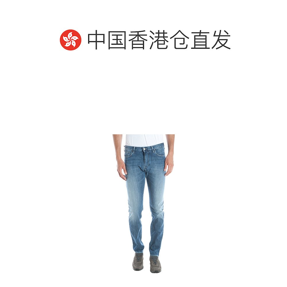 香港直邮ARMANI JEANS 男士牛仔裤 A6J937BDENIM - 图1