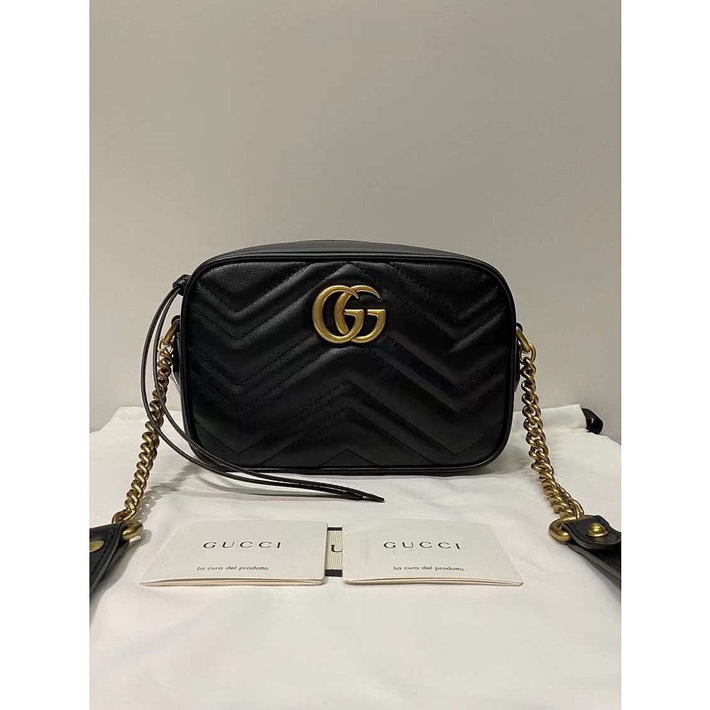 Gucci 古驰 女士 GG Marmont系列绗缝单肩包 448065DTD1T - 图3