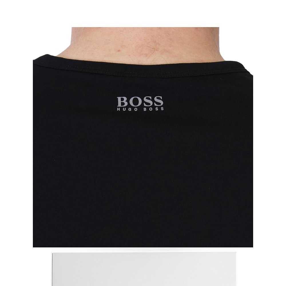 香港直邮Hugo Boss 雨果博斯 男士黑色T恤 TEE2-50372453-001 - 图3