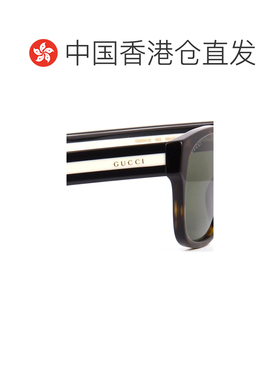 1h可退 香港直邮GUCCI 男士太阳镜 9764036 CO 绿色 棕色花纹太阳