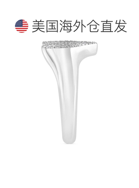 1h可退 【美国直邮】EFFY 系列|EFFY® 纯银密镶钻石心形戒指（1/3