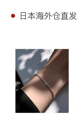 1h可退 日本直邮emonique 金属过敏专用不锈钢K18GP金色链条手链