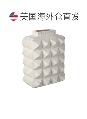 自营Jonathan Adler Charade饰钉花瓶-白色 美国奥莱直发
