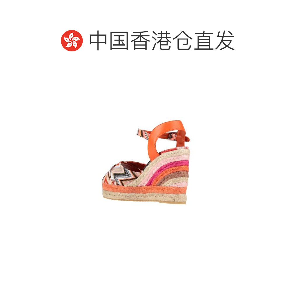 香港直邮MISSONI 米索尼 女士 帆布面凉鞋 orange橙色 舒适时尚,淘宝优惠券,粉丝福利购,淘宝优惠卷