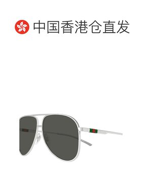 香港直邮GUCCI 男士眼镜 GG1677S001 CO 灰色 几何框太阳镜古驰