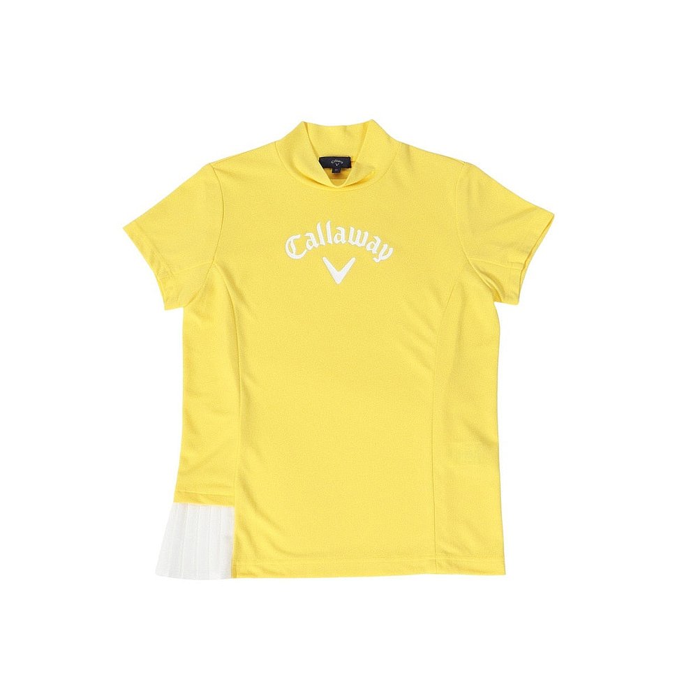 日本直邮CALLAWAY 女士高尔夫吸汗速干里层凉爽网眼小鹿半袖立领 - 图0
