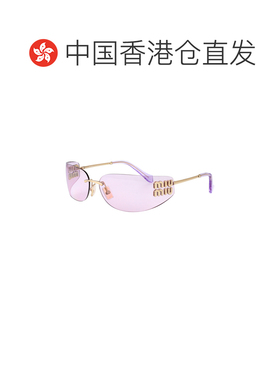 1h可退 香港直邮MIU MIU 女士太阳镜 0MUA51SZVN90O SS2026 金色